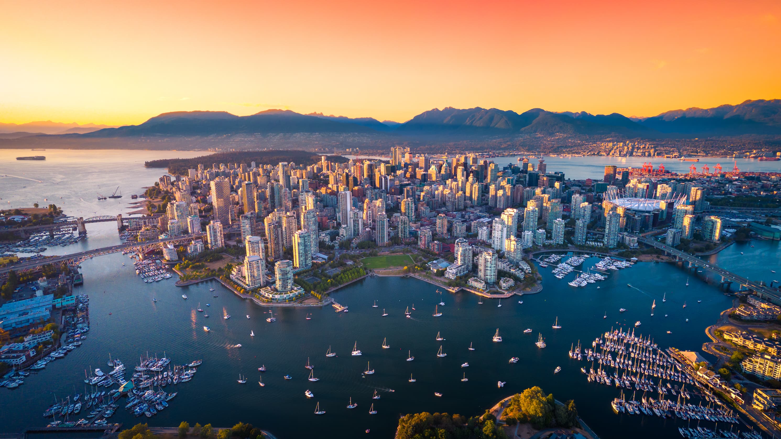 Vancouver skyline and harbour